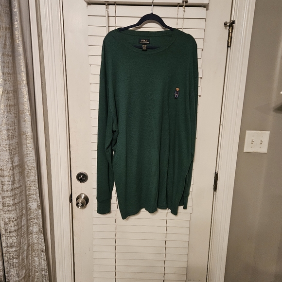 Polo by Ralph Lauren Green Long Sleeve Tee - Picture 1 of 3